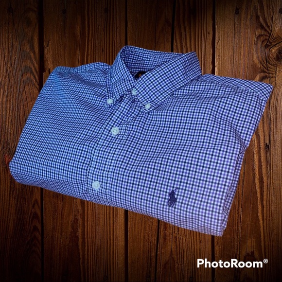 Ralph Lauren Other - Ralph Lauren purple checkered button down large